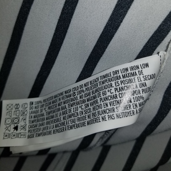 Striped Forever 21 Button Up Blouse/Top, Medium - Picture 4 of 4